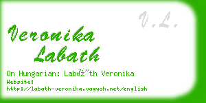 veronika labath business card